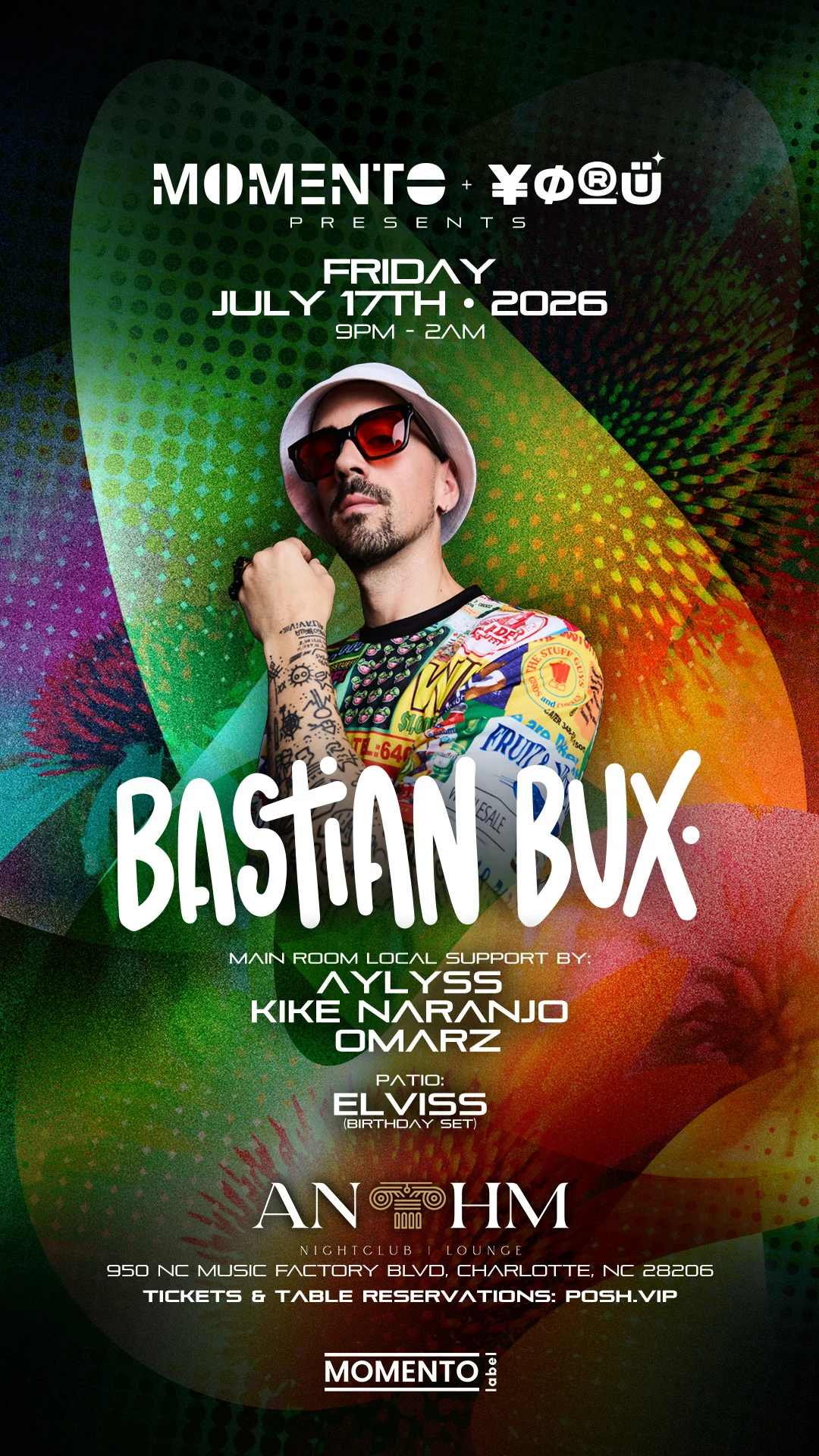 BASTIAN BUX at ANTHM on July 17.